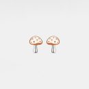 Mushroom Stud Earrings for Women