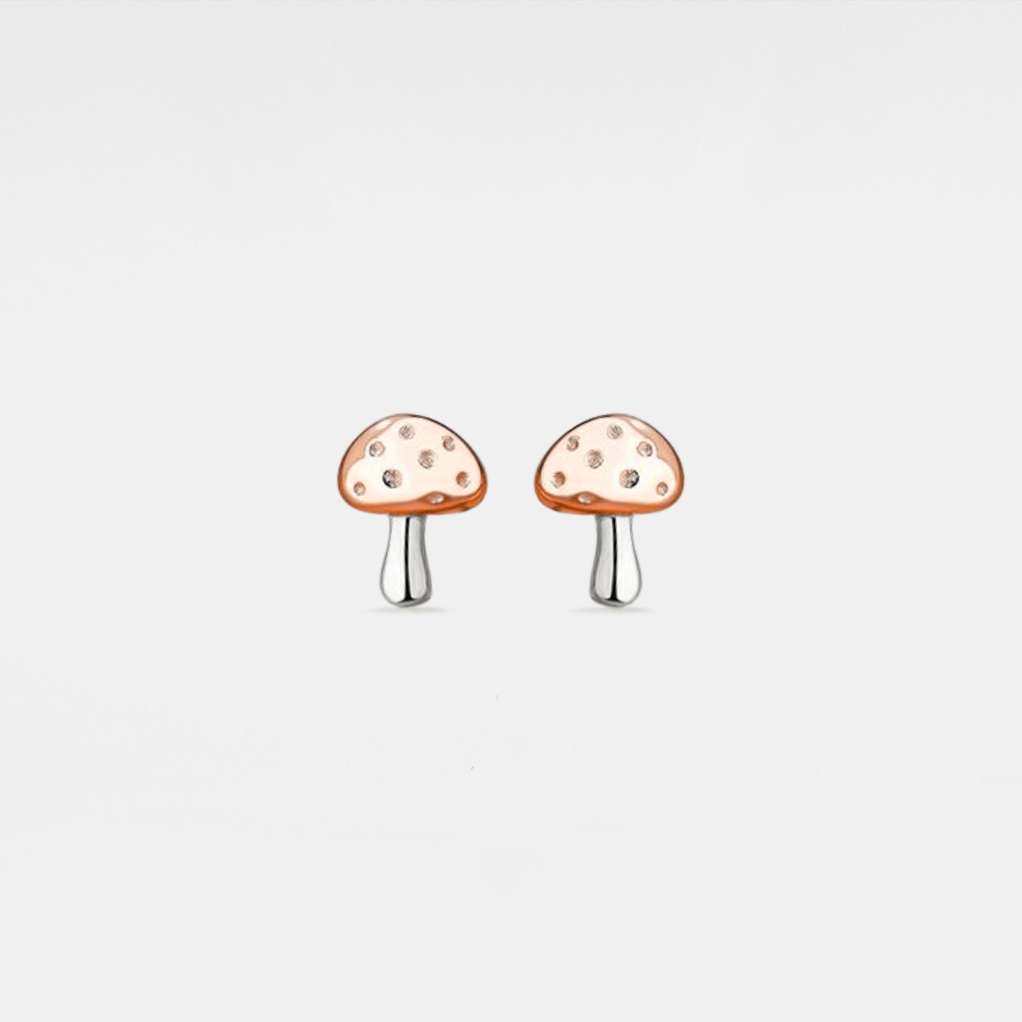 Mushroom Stud Earrings for Women