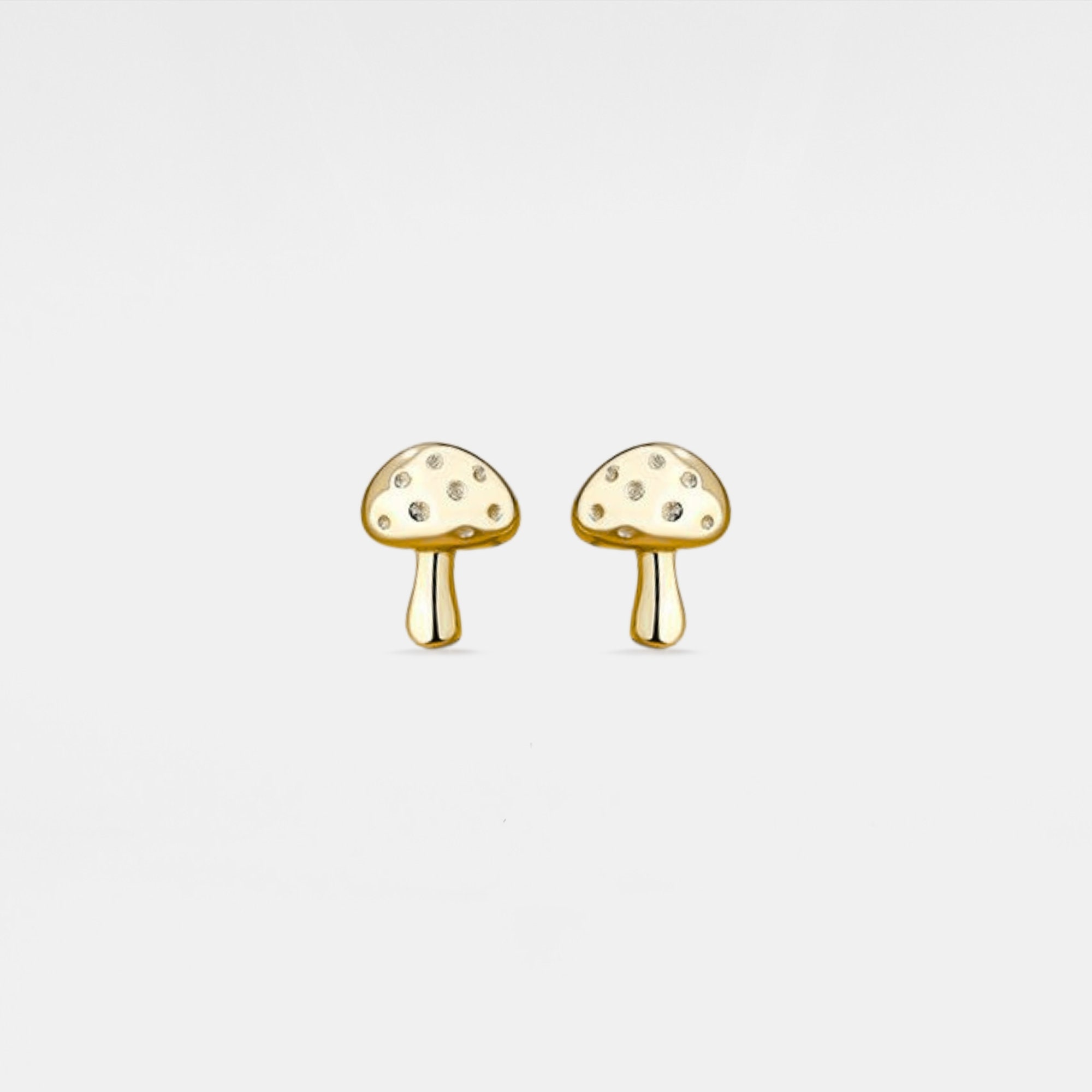 Mushroom Stud Earrings for Women - Image 2