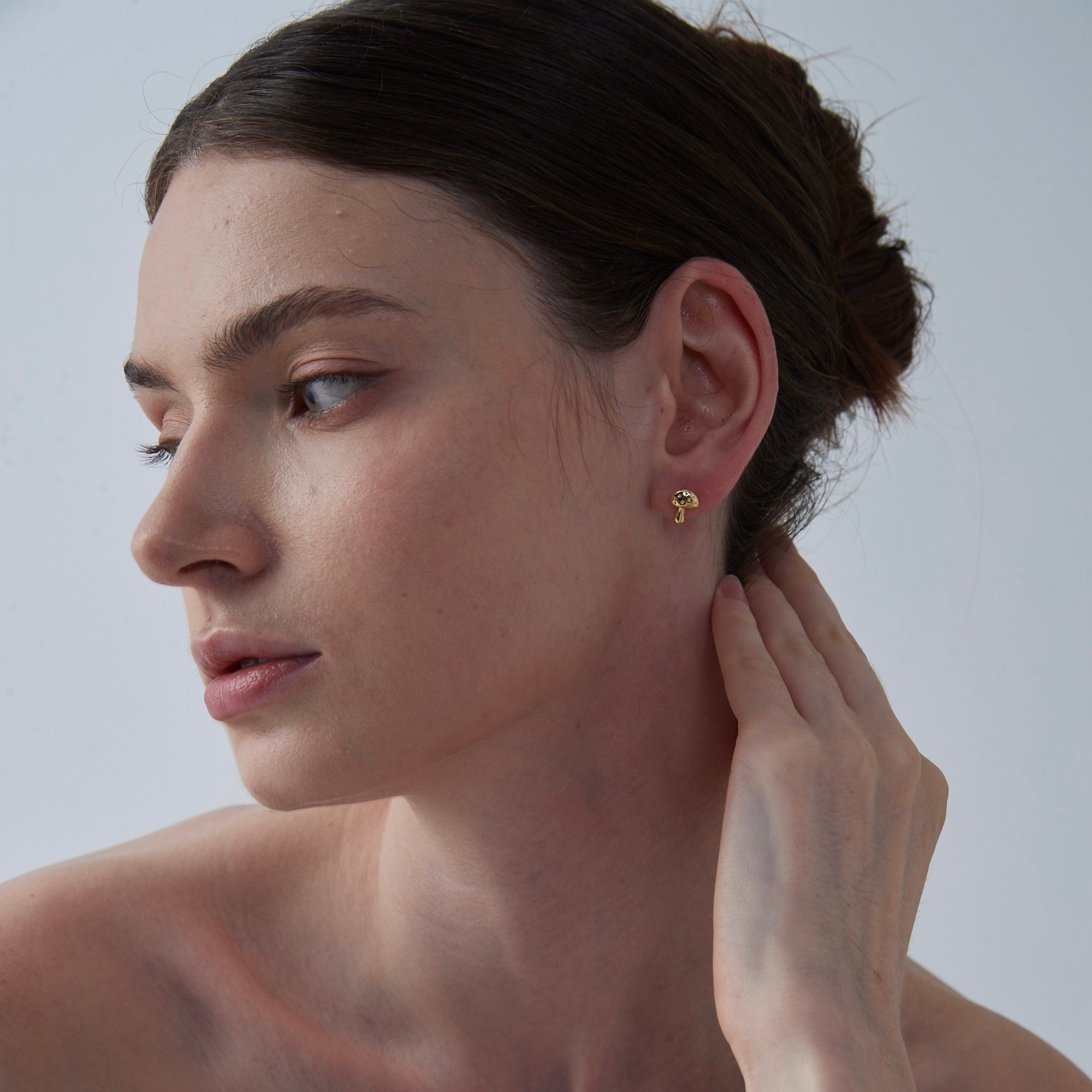 Mushroom Stud Earrings for Women - Image 5