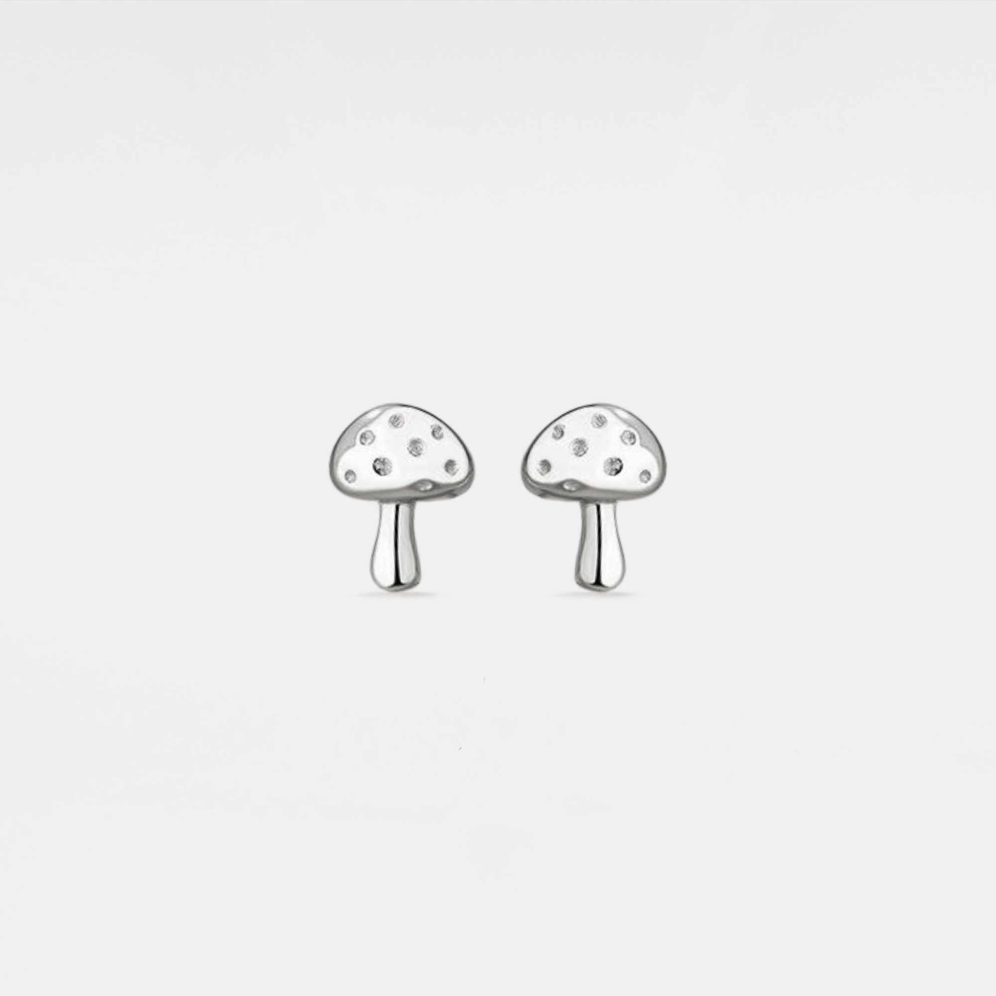 Mushroom Stud Earrings for Women - Image 3