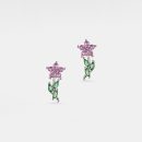 Delicate plant branch earrings