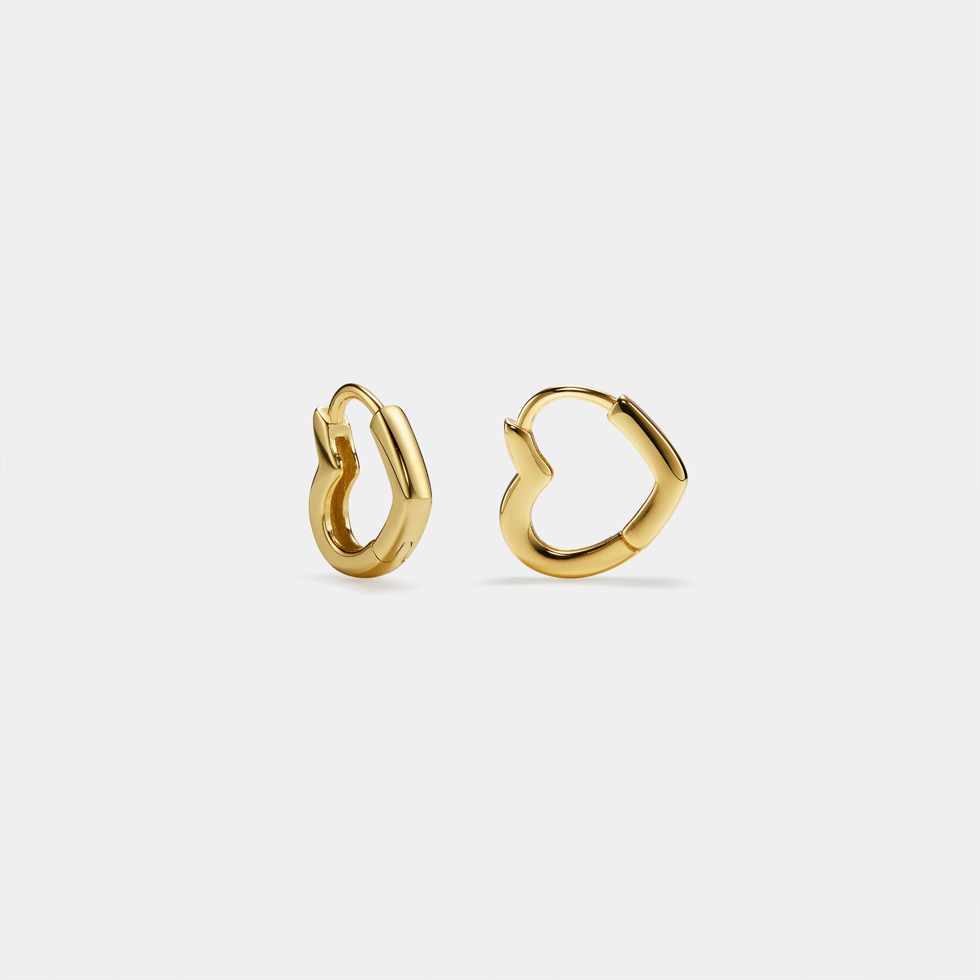 Open Heart Hoop Earrings for Women - Image 2