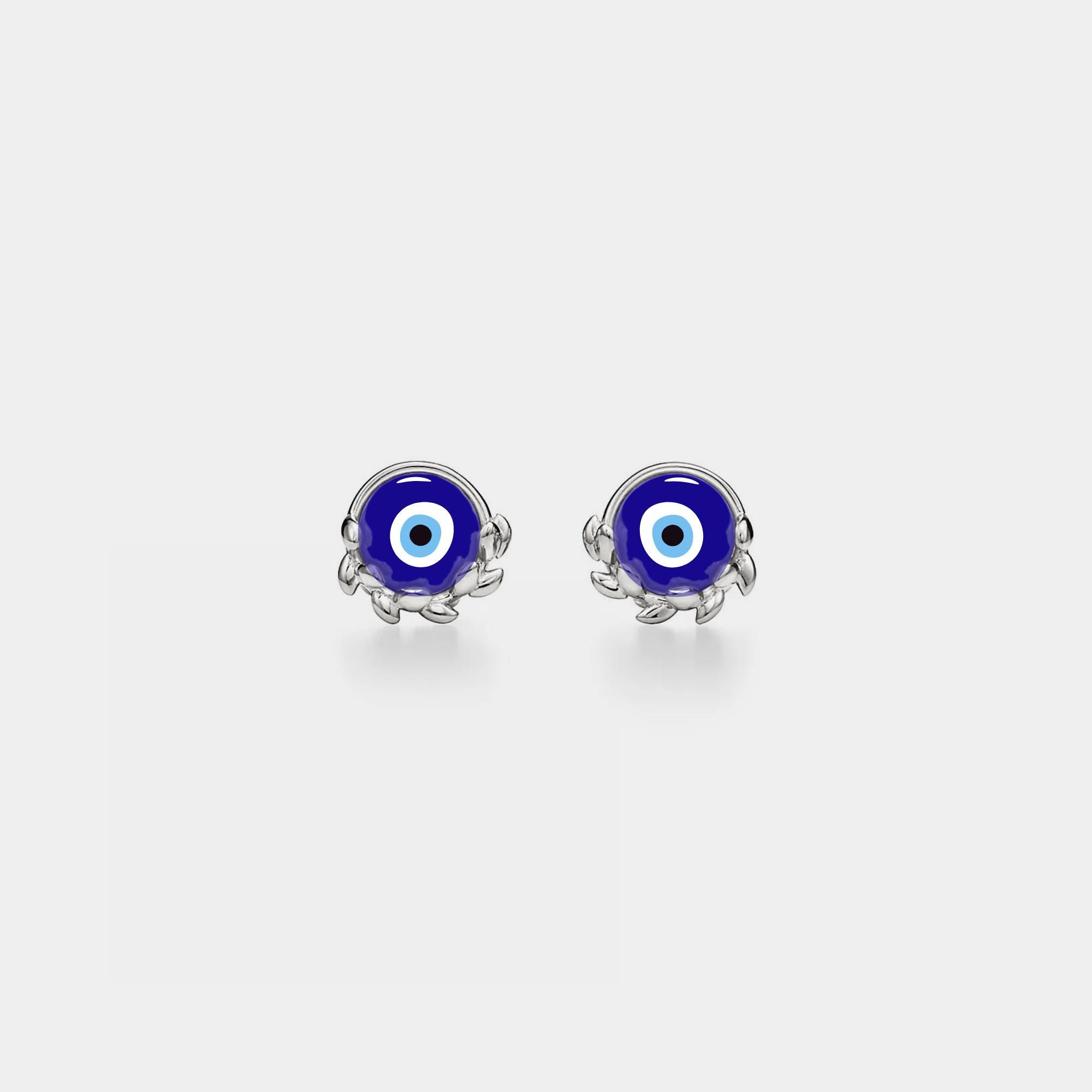 Evil Eye Stud Earrings - Image 3