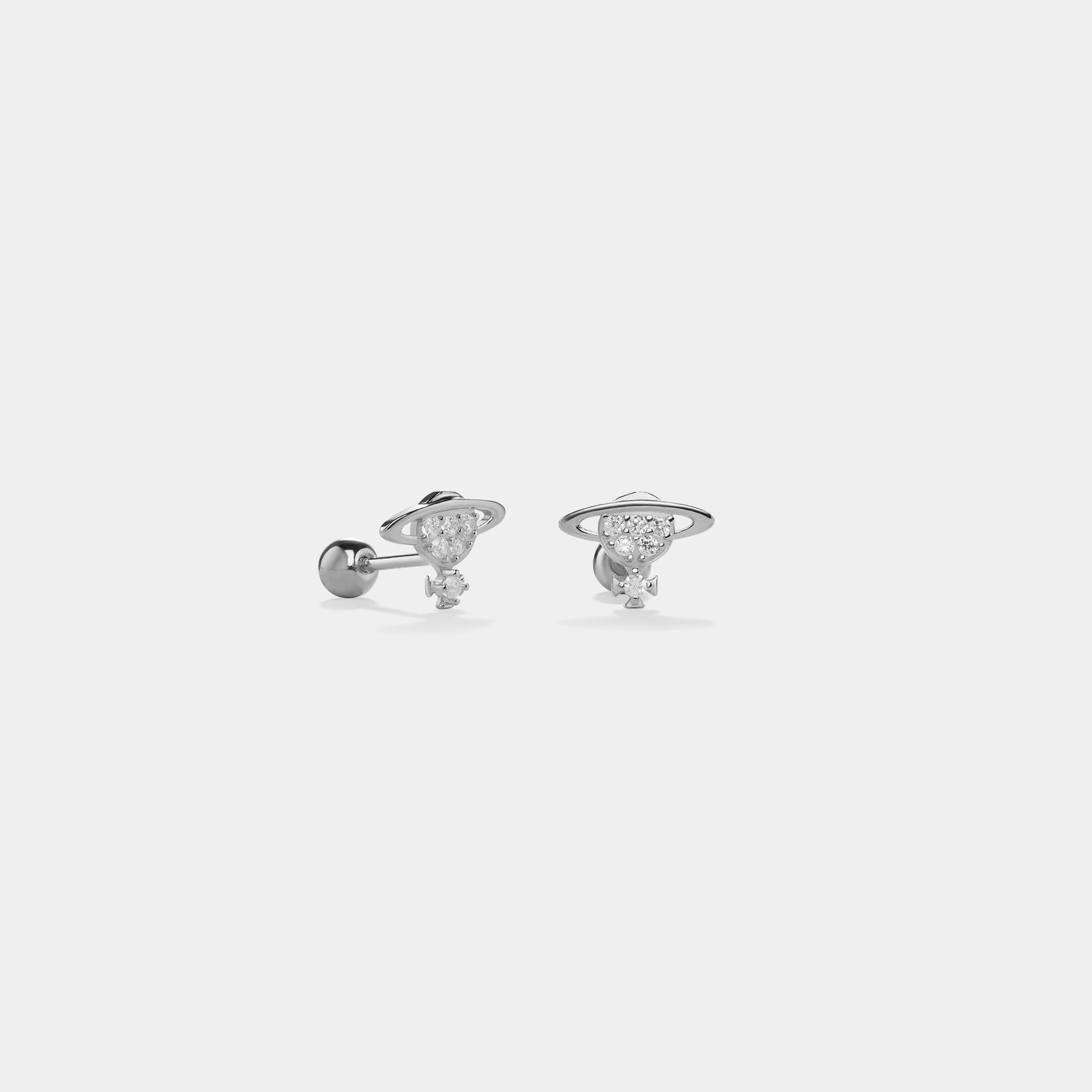 Saturn Planet and Astronaut Stud Earrings for Wome - Image 3