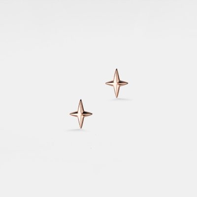 Four Point Star Stud Earrings for Women