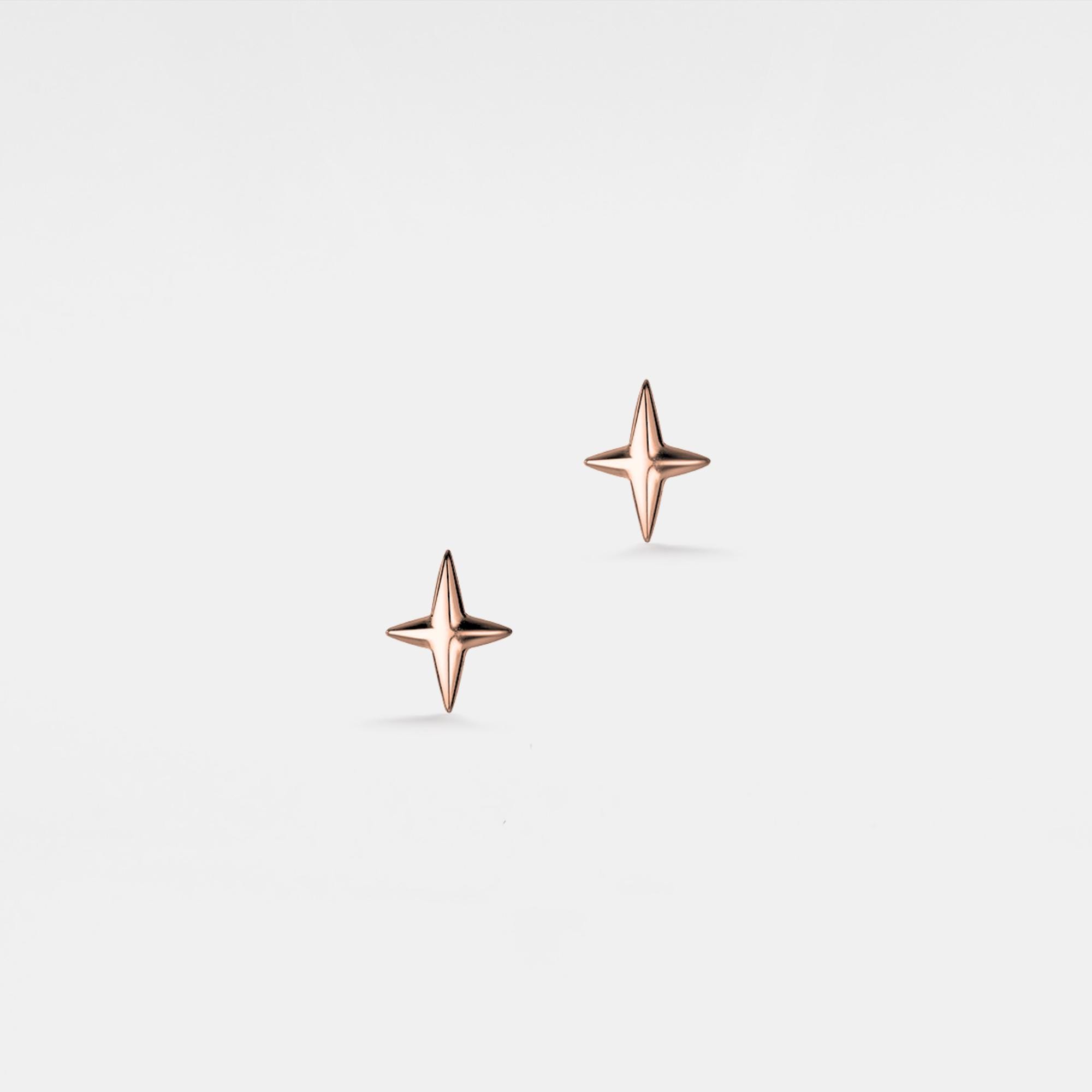 Four Point Star Stud Earrings for Women