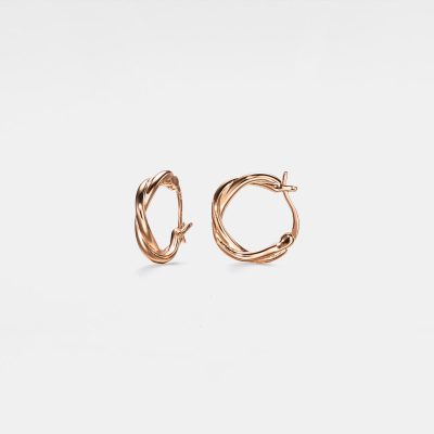Twisted Rope Hoop Earrings for Women