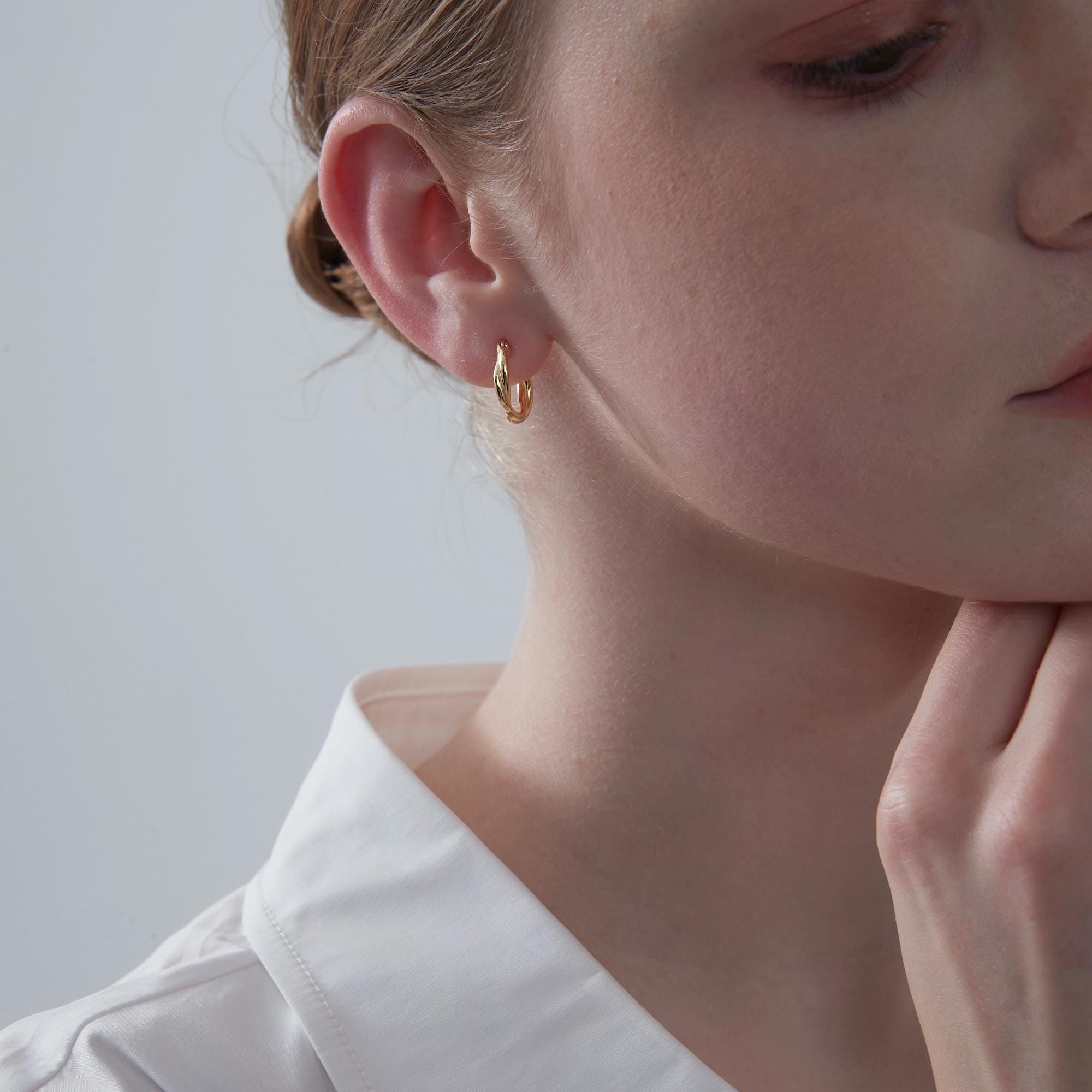 Twisted Rope Hoop Earrings for Women - Image 6