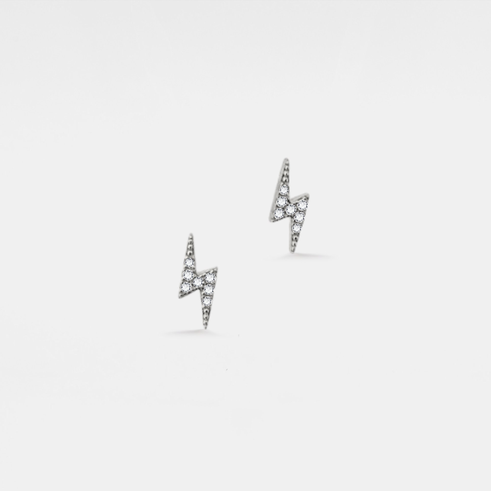 Lightning Bolt Stud Earrings for Women - Image 2
