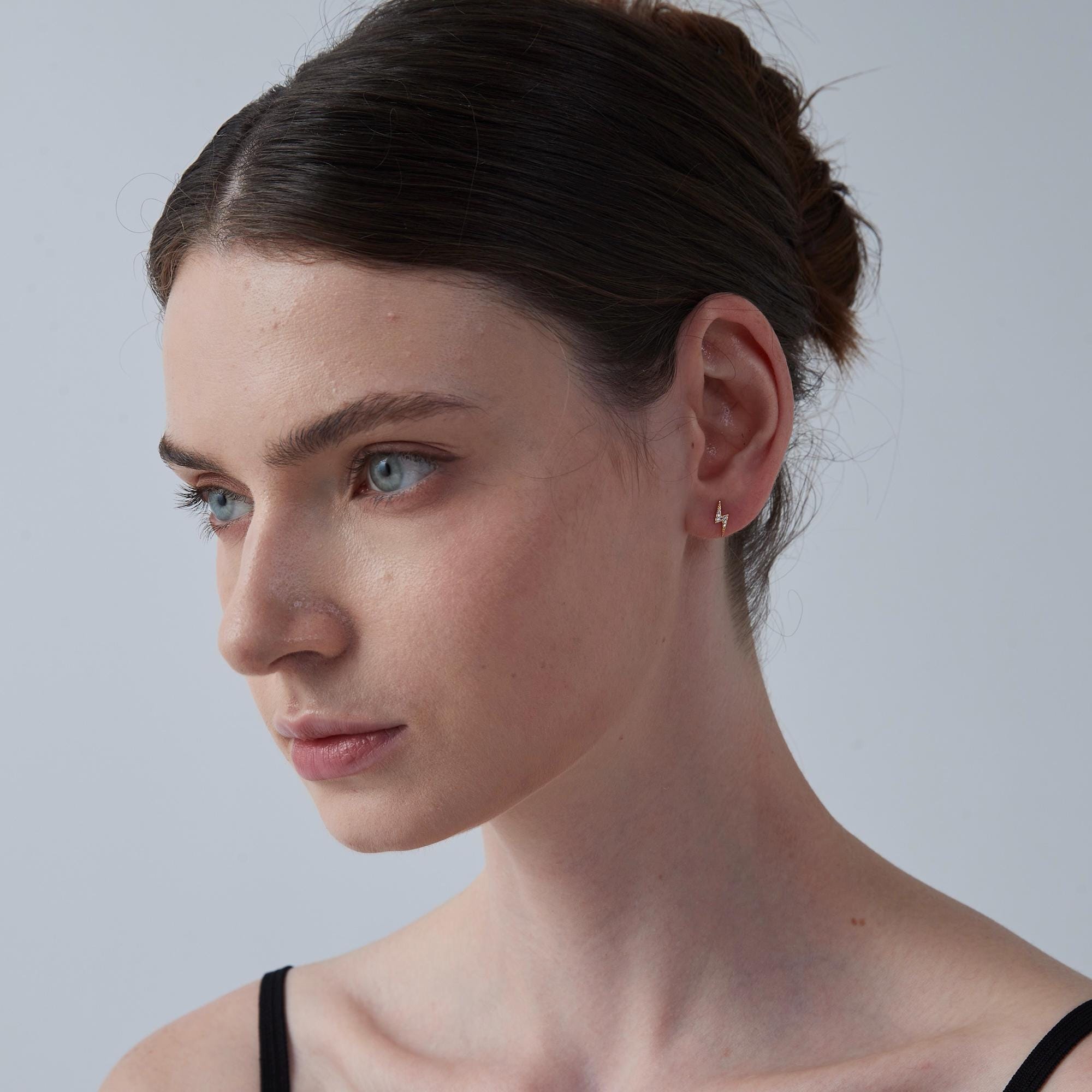 Lightning Bolt Stud Earrings for Women - Image 4