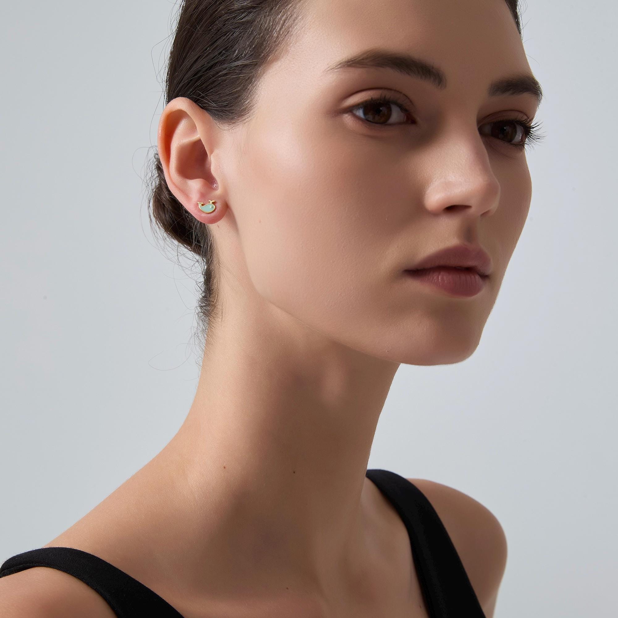 Cute marine animal fixed earrings - Image 3
