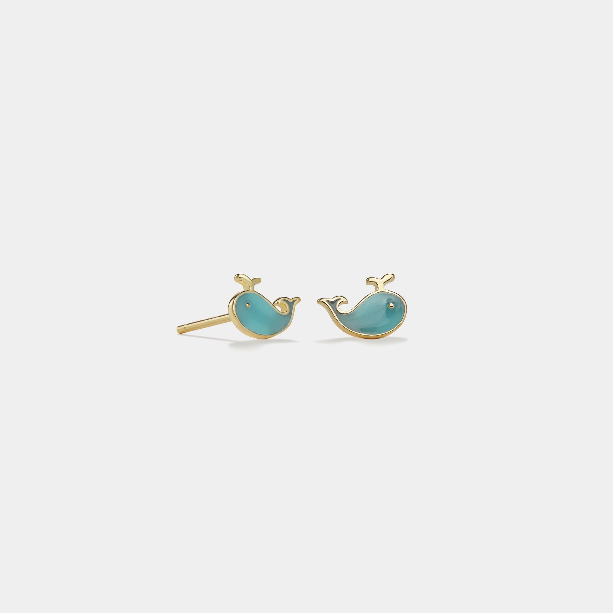 Cute marine animal fixed earrings - Image 2