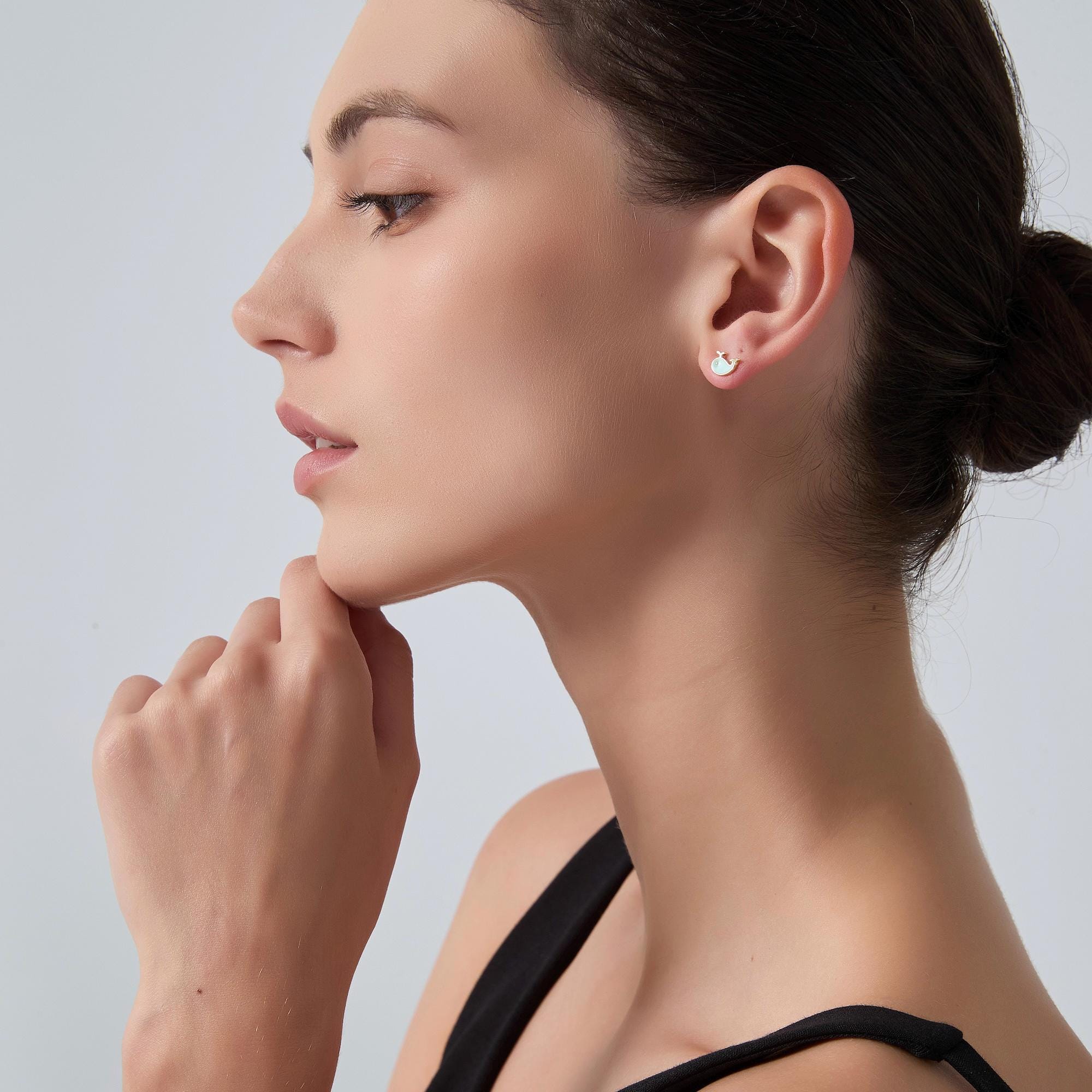 Cute marine animal fixed earrings - Image 5