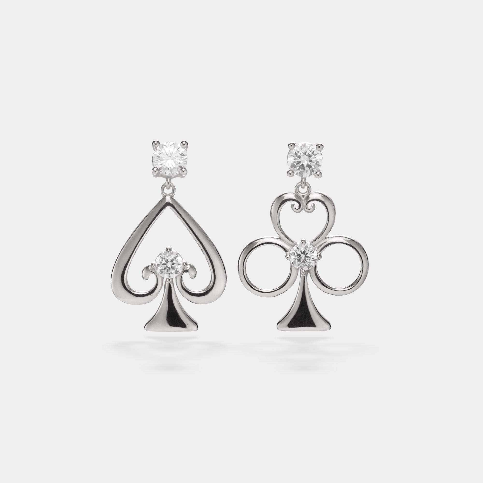 Playing Card Suit Drop Earrings for Women - Image 3