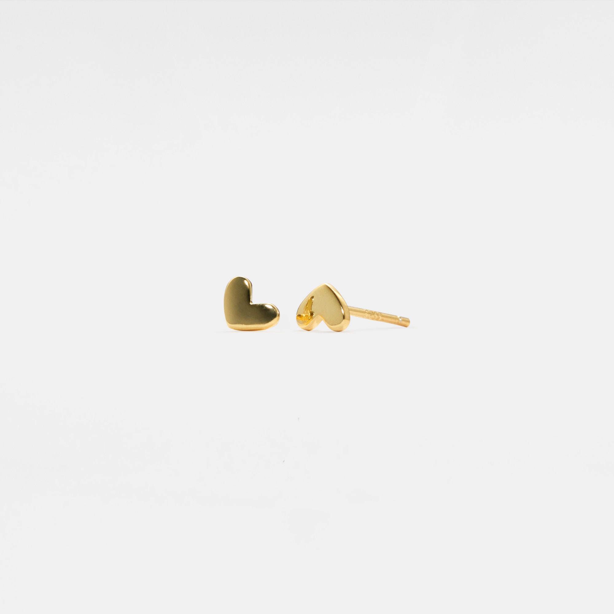 Tiny Heart Stud Earrings for Women - Image 2