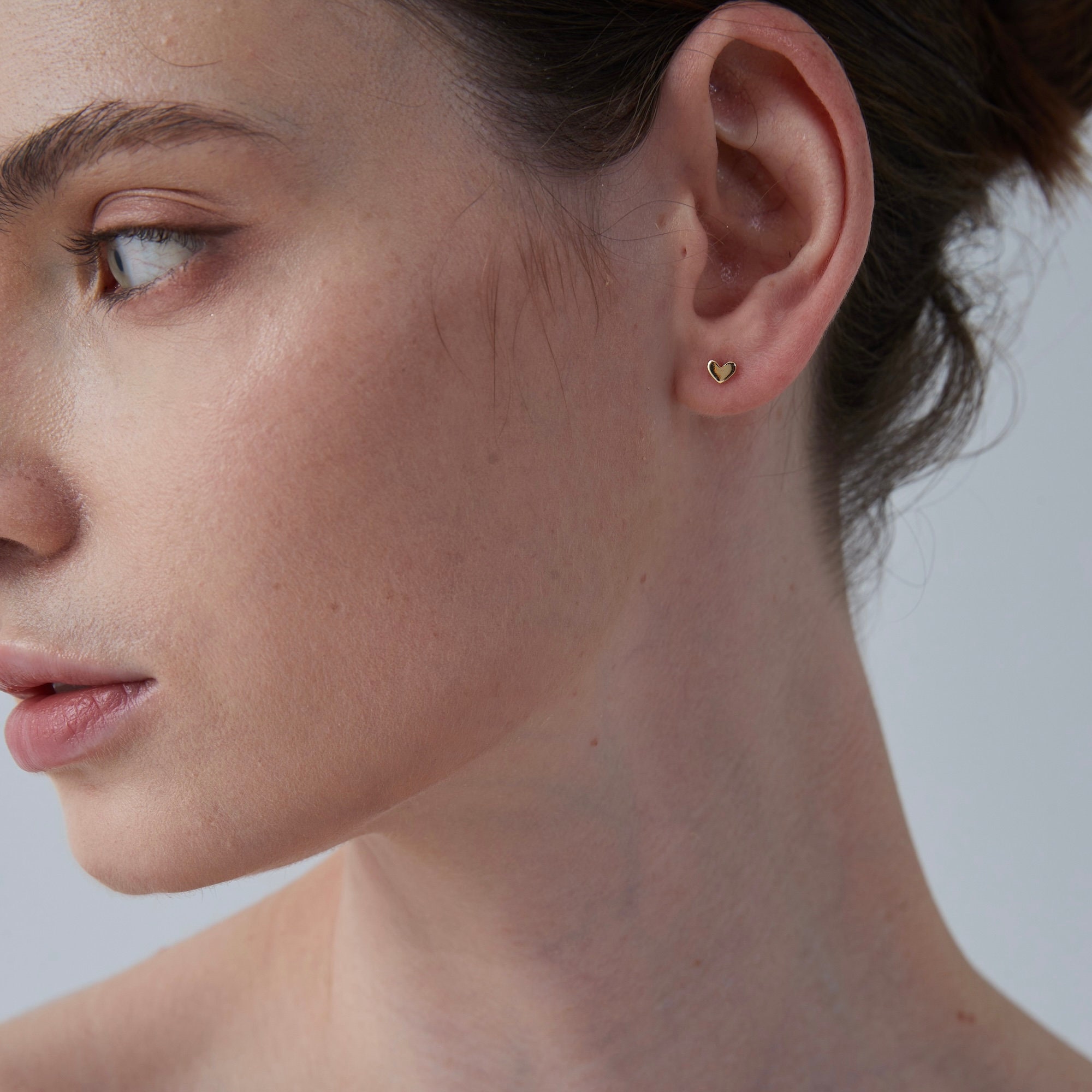 Tiny Heart Stud Earrings for Women - Image 6