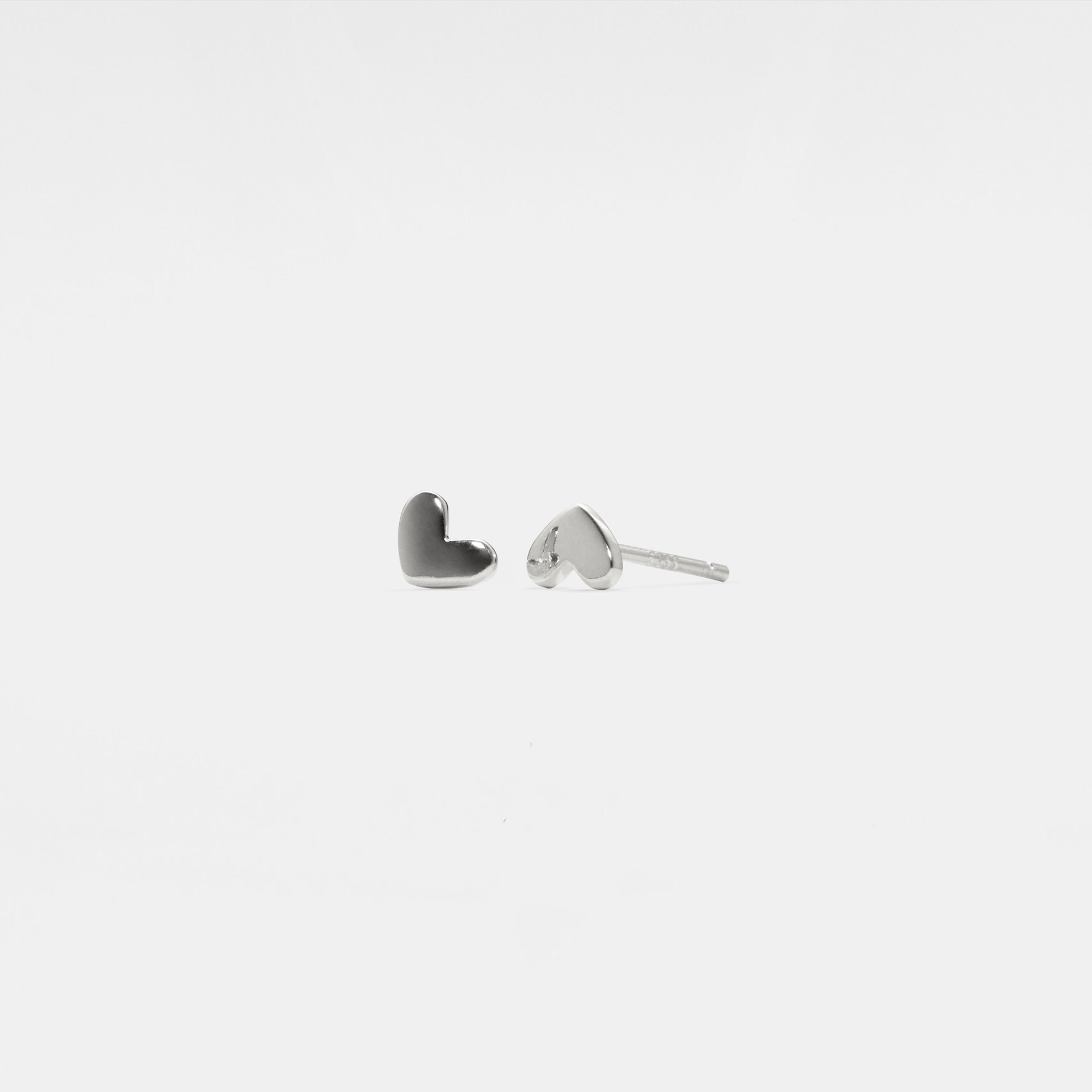 Tiny Heart Stud Earrings for Women - Image 3