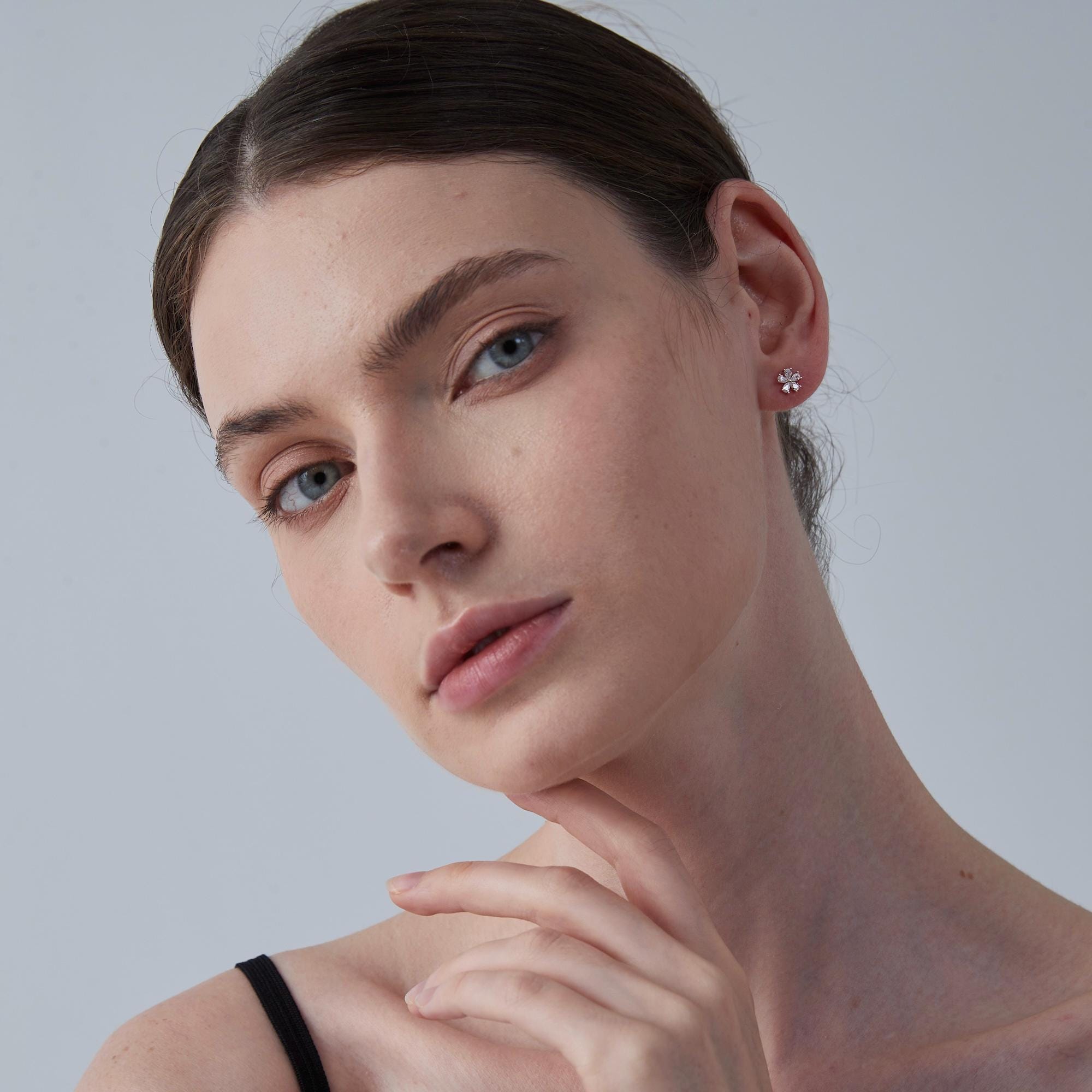 Five Petal Flower Stud Earrings for Women - Image 6