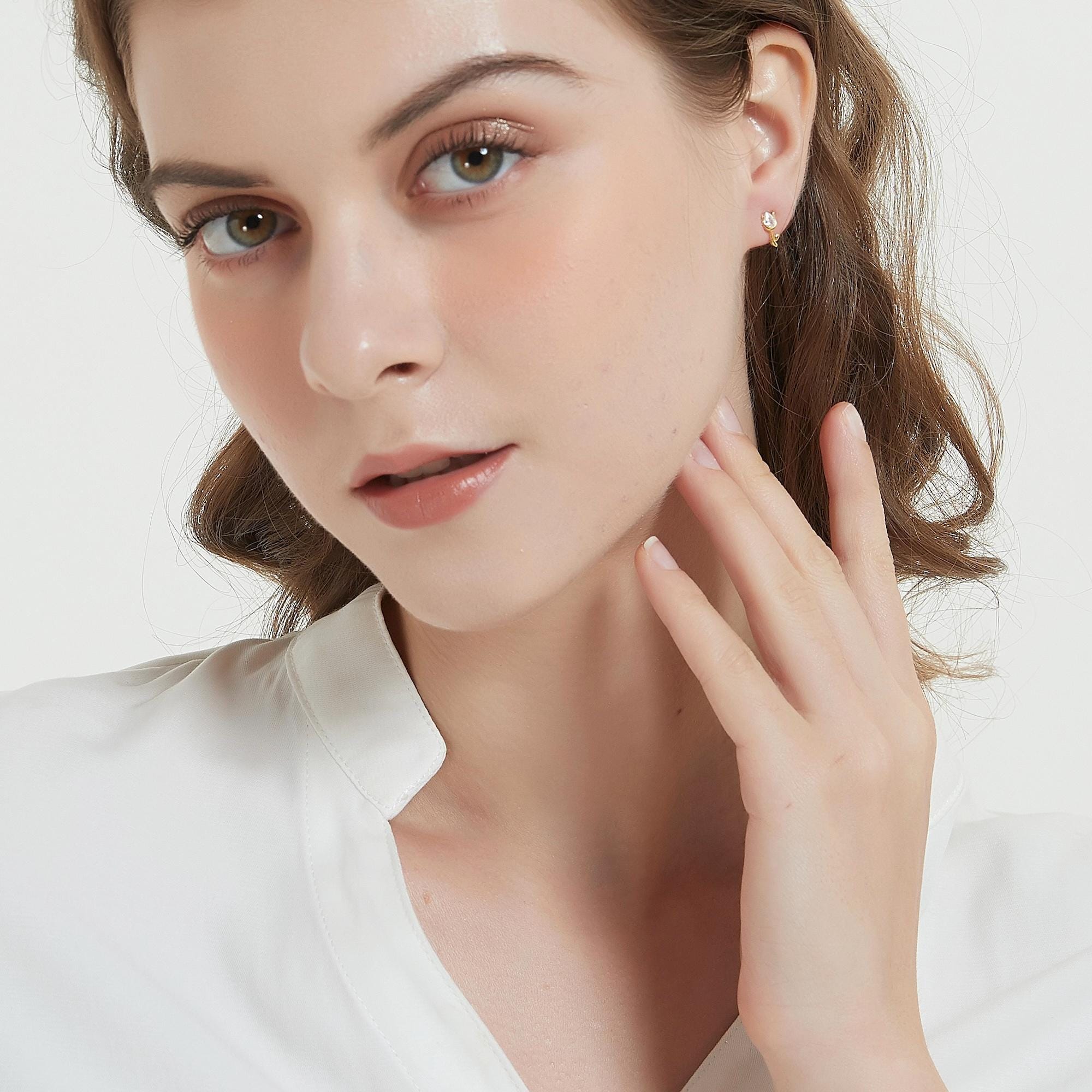 Tulip Flower Stud Earrings for Women - Image 4