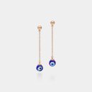 Evil Eye Chain Drop Earrings for Women